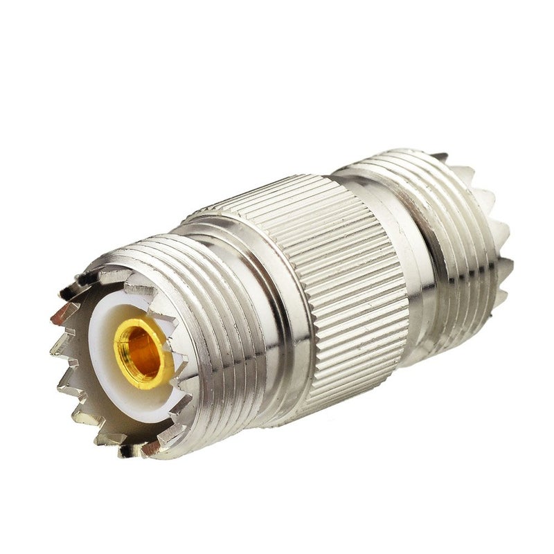 Eightwood SO239 to SO239 Coax Connector Adapter UHF Female to Female Coupler 2-Pack for CB Amateur Radio Antenna - Image 4